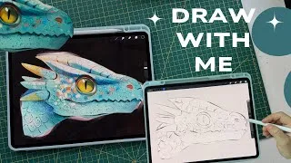 Thumbnail: Drawing a Dragon in Procreate | Draw With Me
