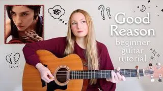 Thumbnail: Gracie Abrams Good Reason Guitar Tutorial (easy chords) // Daughter from Hell