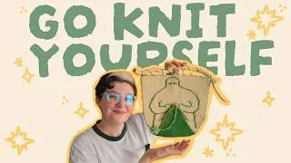Thumbnail: making a knitted tapestry: go knit yourself 🧶