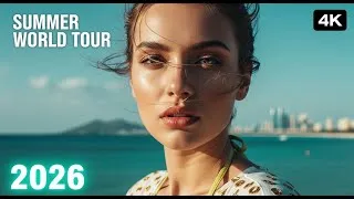 Thumbnail: “Summer World Tour 2026 🌎 | Tropical Deep House Vibes | NENGERK”