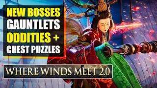 Thumbnail: Where Winds Meet 2.0 Gameplay - Gauntlets, Bosses, Hidden Mountain Oddities, Puzzles & More