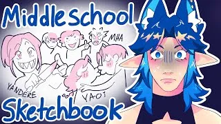 Thumbnail: MIDDLE SCHOOL SKETCHBOOK TOUR!!!! (10K SPECIAL :D)
