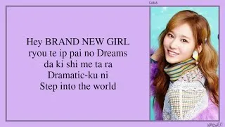 Thumbnail: TWICE (트와이스) - BRAND NEW GIRL (Easy Lyrics)