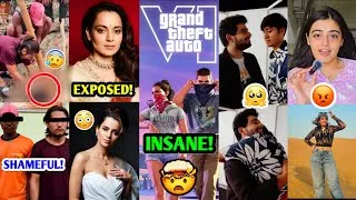 Thumbnail: MOST DISGUSTING HUMANS EVER...! 😡 Kangana EXPOSED?! 😳 GTA 6 🔥 Samay Raina, Ranveer Vs Kunal, Toxic |