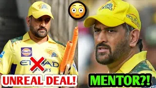 Thumbnail: "Unrealistic" MS Dhoni & CSK DEAL ❌️ MS Dhoni NEW CSK Coach & Mentor? 😳 IPL 2027 News
