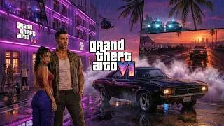 Thumbnail: 🚨 GTA VI Ending Theme: Dawn Between Us (Remix) | First Look Gameplay Concept 🌴🌅