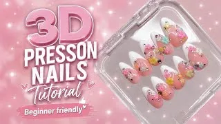 Thumbnail: I Tried Making 3D Press On Nails | French Tip Nail Art Tutorial 💗