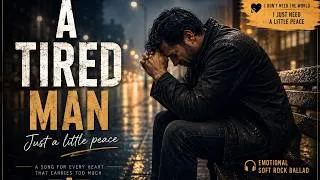 Thumbnail: A Tired Man 💔 Just a Little Peace | Emotional Soft Rock Ballad