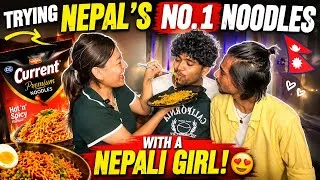 Thumbnail:     Trying Nepal’s No.1 Noodles with a Nepali Girl! 🍜🇳🇵