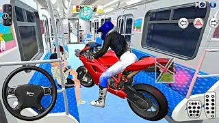 Thumbnail: RED New Bike Vs Bullet Train 3d Driving Class android game play video || BikeGame #cargame01