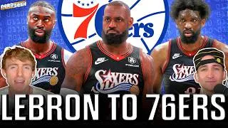 Thumbnail: LEBRON TO 76ERS REACTION: Will LeBron, Embiid, Brown & Maxey CONTEND for a title? | Nerd Sesh