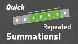 Thumbnail: A simple algorithm to speed up repeated summations!
