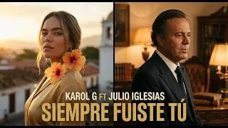 Thumbnail: KAROL G FT JULIO IGLESIAS — "SIEMPRE FUISTE TÚ" (AI Music Video)
