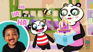 Thumbnail: A DRAGON Popped Out of the Book! Goofy Panda & Beebee Compilation | Funny Baby Laughs Cartoon 🐼😂