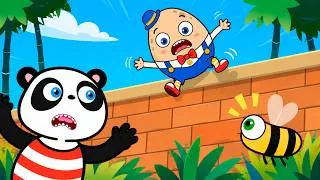 Thumbnail: Humpty Dumpty Needs Help! 🚨 Goofy Panda to the Rescue | Nursery Rhymes Compilation