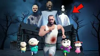Thumbnail: Franklin Saving Shinchan & Friends From GRANNY In Indian Bike Driving 3D! 😱