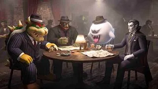 Thumbnail: Noir Jazz Video Game Villains 🍷 Noir & Minimalist Playlist (Zelda, Mario, Castlevania)