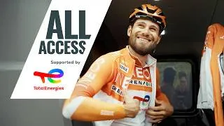 Thumbnail: All Access: Filippo Ganna's Paris-Roubaix recon | Presented by TotalEnergies