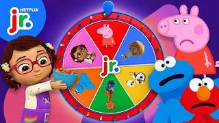 Thumbnail: Mystery Wheel of BIG Emotions 😊💫 Trash Truck, CoComelon Lane, Peppa Pig | Netflix Jr