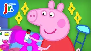 Thumbnail: Get Crafty with Peppa Pig! 🧵✂️ Peppa Pig | Netflix Jr