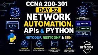 Thumbnail: CCNA Day 52: Network Automation, APIs & Python | NetConf, RESTCONF & SDN