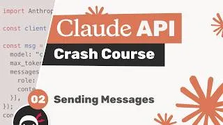 Thumbnail: Claude API Crash Course #2 - Sending a Message