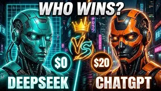 Thumbnail: 💰 Free vs $20/mo – Which AI Is ACTUALLY Better? (DeepSeek vs ChatGPT)
