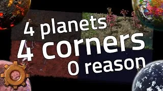 Thumbnail: Can You Get to the END OF EVERY WORLD in Factorio Space Age?