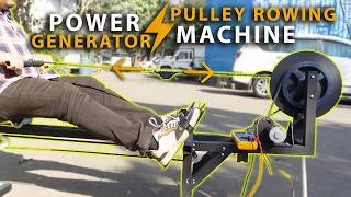 Thumbnail: Power Generator Pulley Rowing Machine | Mechanical Project by Nevon Projects