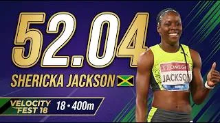 Thumbnail: Shericka Jackson wins Velocity Fest 18 women's 400m with 52.04
