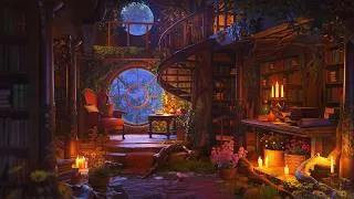 Thumbnail: Treehouse Library Ambience - Heavy Rain and Thunder Sounds for Deep Sleep, Focus, and Meditation