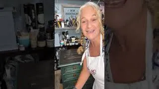 Thumbnail: LIVE Furniture Makeover | Antique Gold Gilding Wax Glaze & Hidden Floral Drawer Decoupage