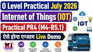 Thumbnail: O Level Practical IOT | O Level Practical Exam 2026 | IOT PR4 Live Demo   newideasyt