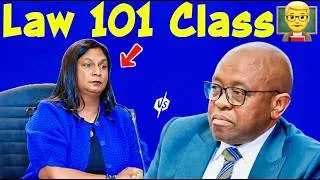 Thumbnail: Justice Mbuyiseli Madlanga SCHOOLS IDAC Boss Andrea Johnson on Basic Law | Embarrassing Moment💔😢