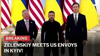 Thumbnail: Zelenskiy Meets U.S. Envoys Jared Kushner & Witkoff in Kyiv | News Central | AC1Z