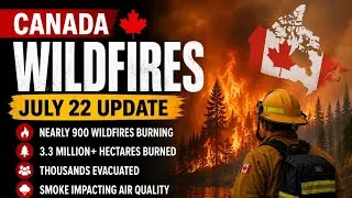 Thumbnail: Canada Wildfires Update: Nearly 900 Fires Burning | Ontario Crisis Worsens | July 22, 2026