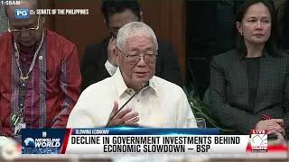 Thumbnail: DECLINE IN GOVERNMENT INVESTMENTS BEHIND ECONOMIC SLOWDOWN — BSP
