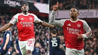 Thumbnail: Arsenal 4 Wigan 0: Gunners set new record as they romp to easy FA Cup win against former champions