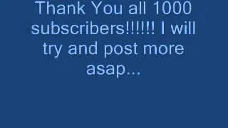 Thumbnail: Thank you for ALL 1000 subsribers!!!