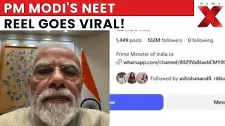 Thumbnail: PM Modi's NEET Reel Goes Viral, Adds 1 Million Instagram Followers Overnight | Viral Reel