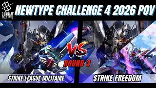 Thumbnail: Strike League Militaire Vs Strike Freedom POV Commentary | Round 3 | Newtype 2026 4 Gundam TCG