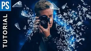Thumbnail: Photoshop: How to Create a Glass Shatter Effect - Tutorial