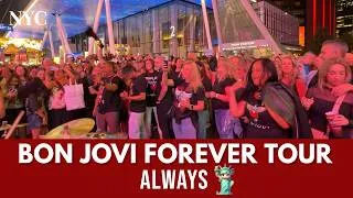 Thumbnail: Madison Square Garden Plaza after Bon Jovi Concert - ALWAYS - Happy NYC Crowd continue to Rock