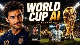 Thumbnail: I Turned Myself Into a World Cup Star With PixVerse AI ⚽