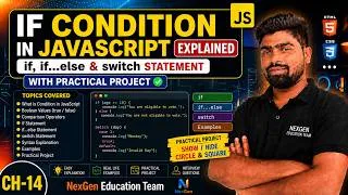 Thumbnail: Ch-14 If Condition in JavaScript Explained | if, if...else & switch Statement with Practical Project