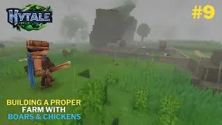 Thumbnail: Building a Proper Farm with Boars & Chickens | Hytale Gameplay #9
