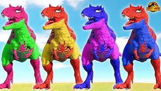 Thumbnail: Release ALL DINOSAURS T-REX, SPINOSAURUS vs Zilla_JR Dinosaur in Oregon 🦖 JURASSIC WORLD EVOLUTION