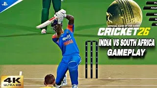 Thumbnail: CRICKET 26 GAMEPLAY INDIA VS SA MATCH |4K HDR 60 RPS | EPIC GAMEPLAY & REALISTIC ACTION