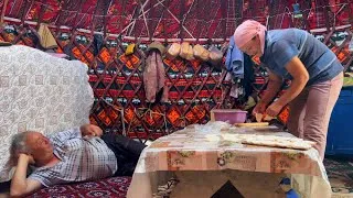 Thumbnail: Life in The Mountains of Kazakhstan. Kazakh Nomads life in a YURT.