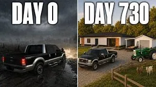 Thumbnail: I SURVIVED 2 YEARS STARTING WITH $0 AND A TRUCK | Farming Simulator 25
